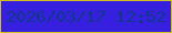 文字の大きさ：4、枠の色：d1bf1f、背景の色：371fdf、文字の色：0e398b 無料ブログパーツのブログ時計