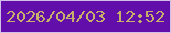 文字の大きさ：1、枠の色：d1bfe9、背景の色：620eab、文字の色：c7b06a 無料ブログパーツのブログ時計