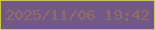 文字の大きさ：1、枠の色：d1c357、背景の色：715885、文字の色：916f64 無料ブログパーツのブログ時計
