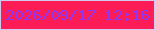文字の大きさ：1、枠の色：d1c8ed、背景の色：fe1c56、文字の色：8e34f7 無料ブログパーツのブログ時計