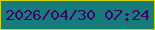 文字の大きさ：2、枠の色：d1d305、背景の色：187b7b、文字の色：3a0368 無料ブログパーツのブログ時計