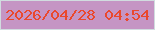 文字の大きさ：4、枠の色：d1dcdf、背景の色：c595c4、文字の色：ea482d 無料ブログパーツのブログ時計