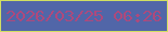 文字の大きさ：1、枠の色：d1df62、背景の色：5166a8、文字の色：ae497c 無料ブログパーツのブログ時計