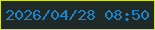 文字の大きさ：4、枠の色：d1e03a、背景の色：1f2928、文字の色：1c85c7 無料ブログパーツのブログ時計