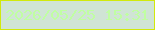 文字の大きさ：5、枠の色：d1e90c、背景の色：d0e4d5、文字の色：c0fea2 無料ブログパーツのブログ時計