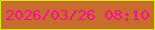 文字の大きさ：1、枠の色：d1ec14、背景の色：c86d2e、文字の色：ff0c96 無料ブログパーツのブログ時計