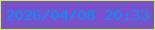 文字の大きさ：5、枠の色：d1f44a、背景の色：7a51cd、文字の色：0590fc 無料ブログパーツのブログ時計