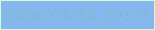 文字の大きさ：4、枠の色：d1fcd4、背景の色：86b7ef、文字の色：7bbcce 無料ブログパーツのブログ時計