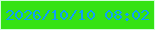 文字の大きさ：4、枠の色：d1fed9、背景の色：34e213、文字の色：0da0f6 無料ブログパーツのブログ時計