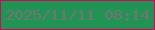文字の大きさ：3、枠の色：d2095a、背景の色：219354、文字の色：747573 無料ブログパーツのブログ時計