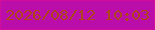 文字の大きさ：4、枠の色：d20c9b、背景の色：bb0da9、文字の色：ae441c 無料ブログパーツのブログ時計