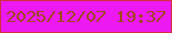 文字の大きさ：3、枠の色：d22f3f、背景の色：ec19f2、文字の色：a04520 無料ブログパーツのブログ時計