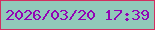 文字の大きさ：3、枠の色：d22f60、背景の色：91c9ba、文字の色：9203b5 無料ブログパーツのブログ時計
