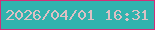 文字の大きさ：3、枠の色：d22f78、背景の色：30b3ae、文字の色：dcc0c4 無料ブログパーツのブログ時計