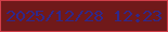 文字の大きさ：2、枠の色：d23e49、背景の色：70191a、文字の色：2f278b 無料ブログパーツのブログ時計