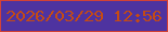 文字の大きさ：3、枠の色：d24236、背景の色：4e33a0、文字の色：c44b14 無料ブログパーツのブログ時計