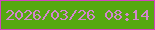 文字の大きさ：5、枠の色：d244bf、背景の色：55a810、文字の色：d286cd 無料ブログパーツのブログ時計