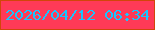 文字の大きさ：2、枠の色：d24609、背景の色：ff3a57、文字の色：17c5ff 無料ブログパーツのブログ時計