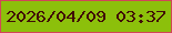 文字の大きさ：1、枠の色：d24657、背景の色：8cc00b、文字の色：410c07 無料ブログパーツのブログ時計