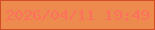 文字の大きさ：3、枠の色：d24c28、背景の色：ed8a4d、文字の色：fe6f5d 無料ブログパーツのブログ時計