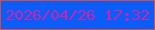 文字の大きさ：4、枠の色：d24d46、背景の色：0c5cf8、文字の色：c824b2 無料ブログパーツのブログ時計