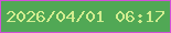 文字の大きさ：1、枠の色：d250d8、背景の色：51a855、文字の色：d2ed90 無料ブログパーツのブログ時計