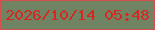 文字の大きさ：4、枠の色：d2514f、背景の色：708362、文字の色：d22a21 無料ブログパーツのブログ時計
