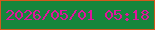 文字の大きさ：2、枠の色：d2591c、背景の色：16863c、文字の色：df159d 無料ブログパーツのブログ時計
