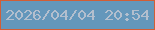 文字の大きさ：2、枠の色：d25e36、背景の色：6497bb、文字の色：b3bfce 無料ブログパーツのブログ時計