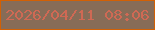 文字の大きさ：3、枠の色：d26004、背景の色：876c57、文字の色：cf6954 無料ブログパーツのブログ時計