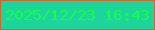 文字の大きさ：1、枠の色：d2672c、背景の色：1dd49b、文字の色：18fc4c 無料ブログパーツのブログ時計