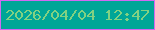 文字の大きさ：3、枠の色：d269f2、背景の色：00a697、文字の色：82d182 無料ブログパーツのブログ時計