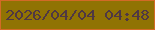 文字の大きさ：2、枠の色：d26a26、背景の色：907303、文字の色：4f3843 無料ブログパーツのブログ時計