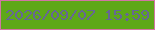 文字の大きさ：4、枠の色：d275a4、背景の色：5ea818、文字の色：666696 無料ブログパーツのブログ時計