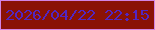 文字の大きさ：3、枠の色：d285e4、背景の色：8a1206、文字の色：5226c2 無料ブログパーツのブログ時計