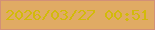 文字の大きさ：3、枠の色：d29077、背景の色：e0ab64、文字の色：d2ba0a 無料ブログパーツのブログ時計