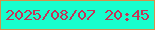 文字の大きさ：1、枠の色：d29149、背景の色：17fecd、文字の色：c53357 無料ブログパーツのブログ時計