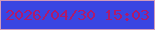 文字の大きさ：3、枠の色：d29bbb、背景の色：3a45e2、文字の色：af1a6b 無料ブログパーツのブログ時計