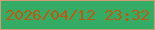 文字の大きさ：4、枠の色：d29c73、背景の色：34ac65、文字の色：c1580d 無料ブログパーツのブログ時計
