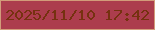 文字の大きさ：2、枠の色：d29c7a、背景の色：ac3d4d、文字の色：763110 無料ブログパーツのブログ時計