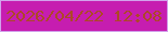 文字の大きさ：4、枠の色：d2a2eb、背景の色：c61db0、文字の色：ad4827 無料ブログパーツのブログ時計