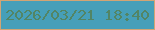 文字の大きさ：2、枠の色：d2a474、背景の色：469fb9、文字の色：528565 無料ブログパーツのブログ時計