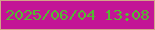 文字の大きさ：4、枠の色：d2a489、背景の色：c31596、文字の色：55b932 無料ブログパーツのブログ時計