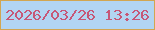 文字の大きさ：4、枠の色：d2a650、背景の色：b2d5f2、文字の色：c65777 無料ブログパーツのブログ時計
