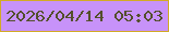 文字の大きさ：4、枠の色：d2ab25、背景の色：c792f9、文字の色：534f2b 無料ブログパーツのブログ時計