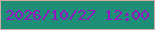 文字の大きさ：3、枠の色：d2aba1、背景の色：1e8f76、文字の色：9514c4 無料ブログパーツのブログ時計
