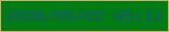 文字の大きさ：3、枠の色：d2ac6e、背景の色：017b14、文字の色：155b6c 無料ブログパーツのブログ時計