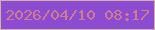 文字の大きさ：5、枠の色：d2b0a6、背景の色：8b4cd1、文字の色：cd7d8e 無料ブログパーツのブログ時計