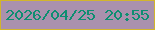 文字の大きさ：5、枠の色：d2b52c、背景の色：aa91ad、文字の色：0d8e71 無料ブログパーツのブログ時計