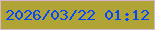 文字の大きさ：3、枠の色：d2b5cf、背景の色：b1a437、文字の色：0448fd 無料ブログパーツのブログ時計